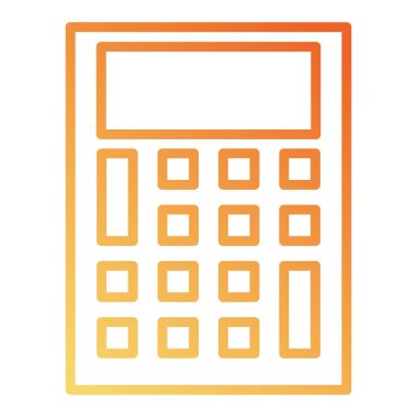 hesap makinesi aygıtı izole simgesi