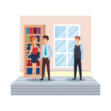 Ofisteki bir grup iş adamı