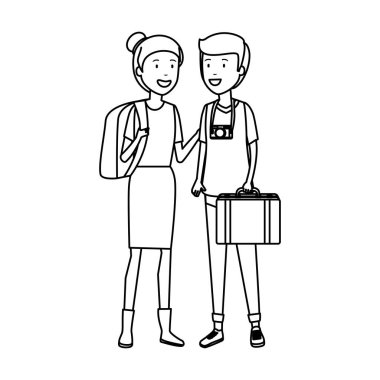 turist kaç bavul karakterlerle