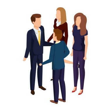 iş insanlar avatarlar karakter grubu