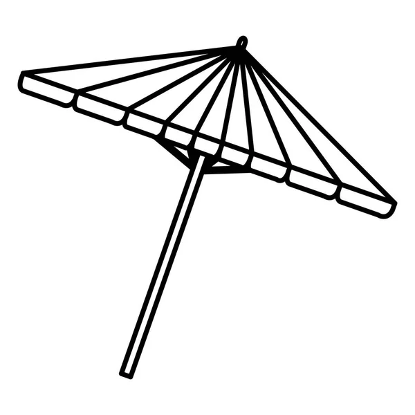 Picnic paraguas aislado icono — Archivo Imágenes Vectoriales