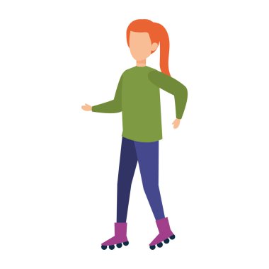 paten genç kadınla