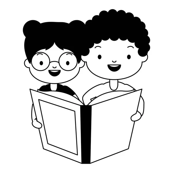 Niños día mundial del libro — Vector de stock