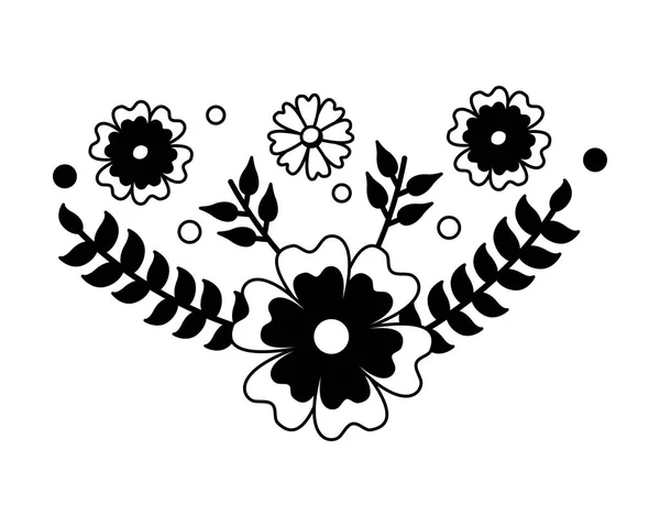 Квітки листя відділення — стоковий вектор