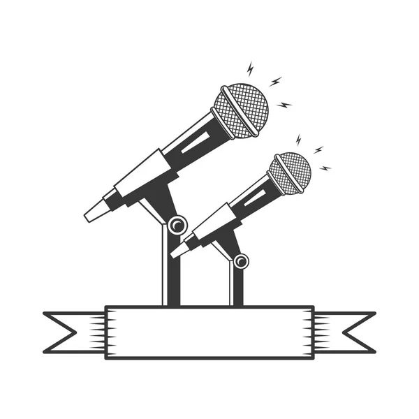 Microfoon geluid pictogram — Stockvector