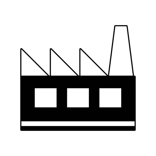 Fabbrica edificio industriale — Vettoriale Stock