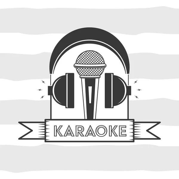 Karaoke w stylu retro — Wektor stockowy