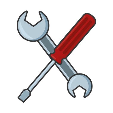 çapraz tornavida ve somun anahtarı