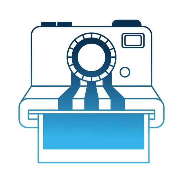Camera fotografische Instant geïsoleerd icoon — Stockvector