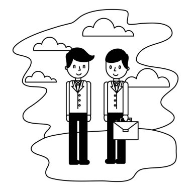 peyzaj portföyü ile işadamları zarif