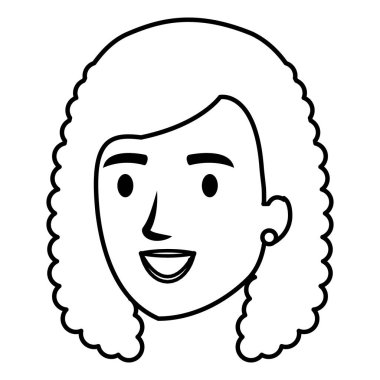 güzel ve genç kadın baş