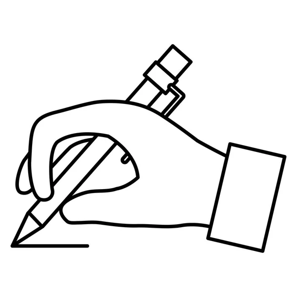 Handstil med penna — Stock vektor