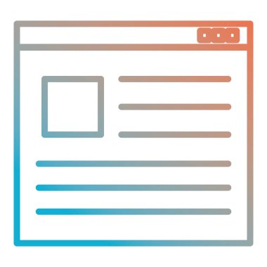 Web sayfası şablonu windows simgesi