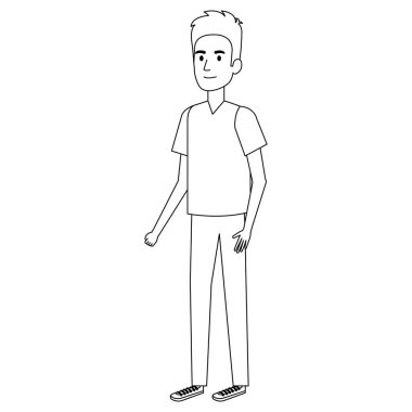 genç adam avatar karakter