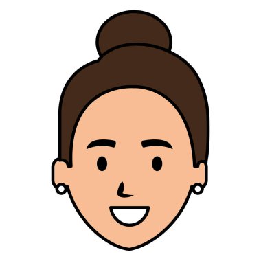 güzel bir kadın baş avatar karakter