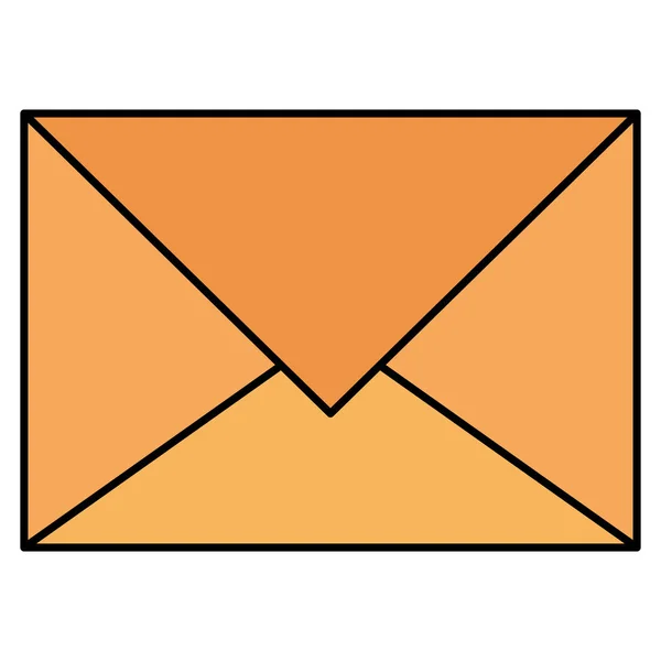 Isolerade kuvertikonen för mail — Stock vektor