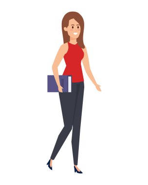 Kitap karakteri olan genç bir öğretmen.