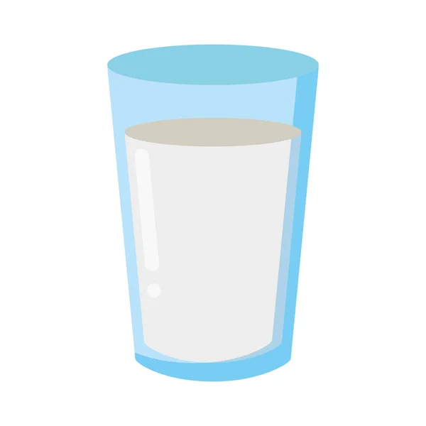 Значок стакана молока — стоковый вектор