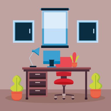 Ofis iç çalışma alanı