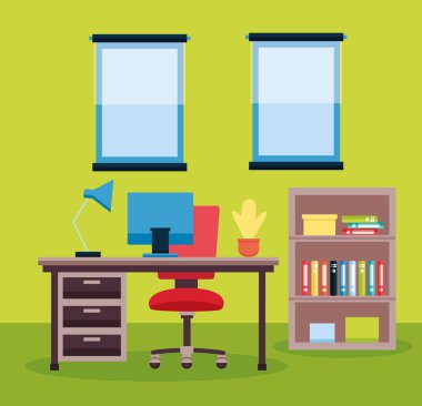 Ofis iç çalışma alanı