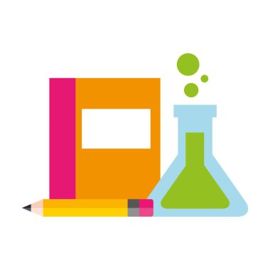 kitap test tüpü ve kalem malzemeleri okul