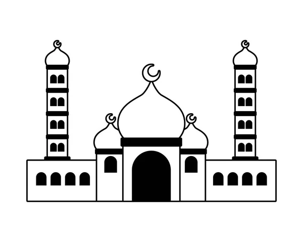 Taj mahal ancien palais — Image vectorielle