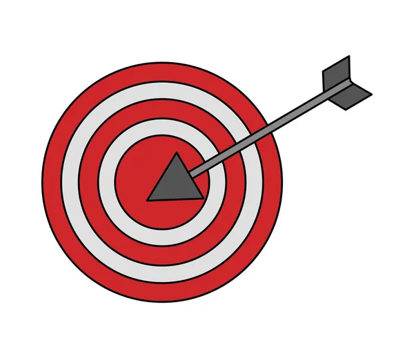 Target arrow success icon — Stock Vector