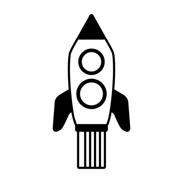 Fırlatma roket uzay gemisi — Stok Vektör