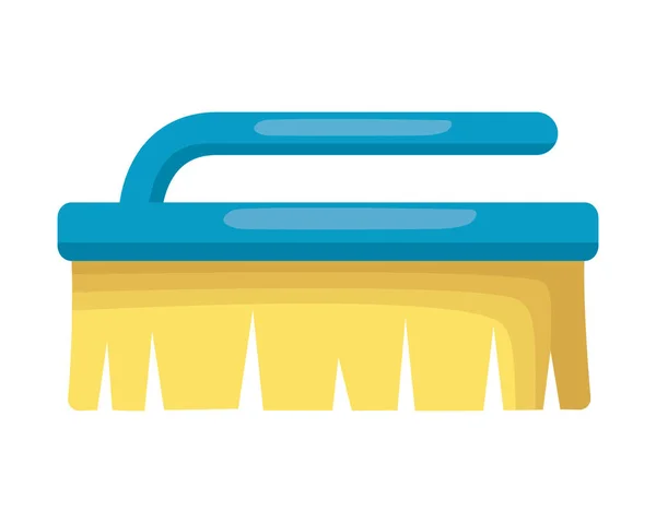 Escova de limpeza ferramenta — Vetor de Stock
