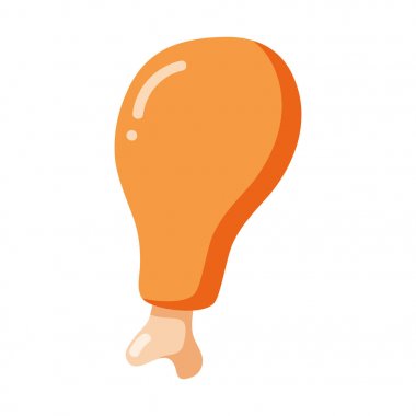 Kızarmış tavuk budu.