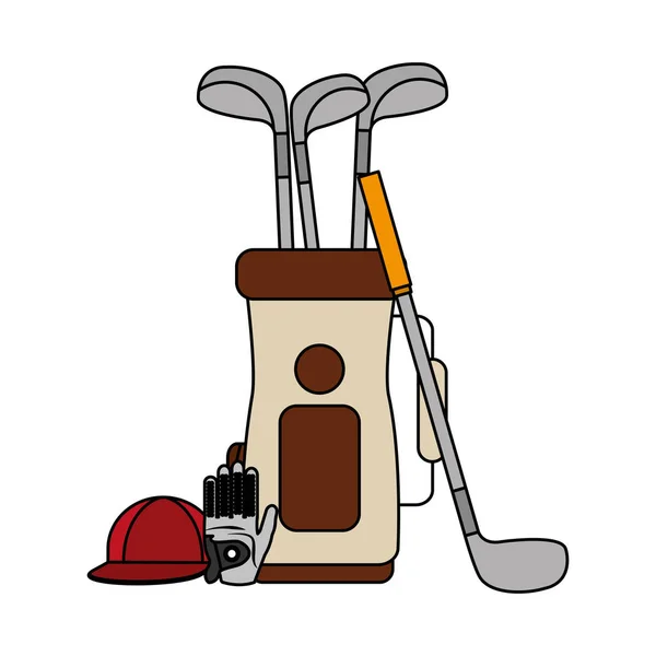 Actividad deportiva de golf — Vector de stock