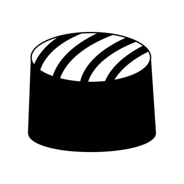 Çikolata izole tatlı şeker simgesi