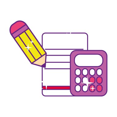 kalem ve kağıt ile hesap makinesi matematik finans