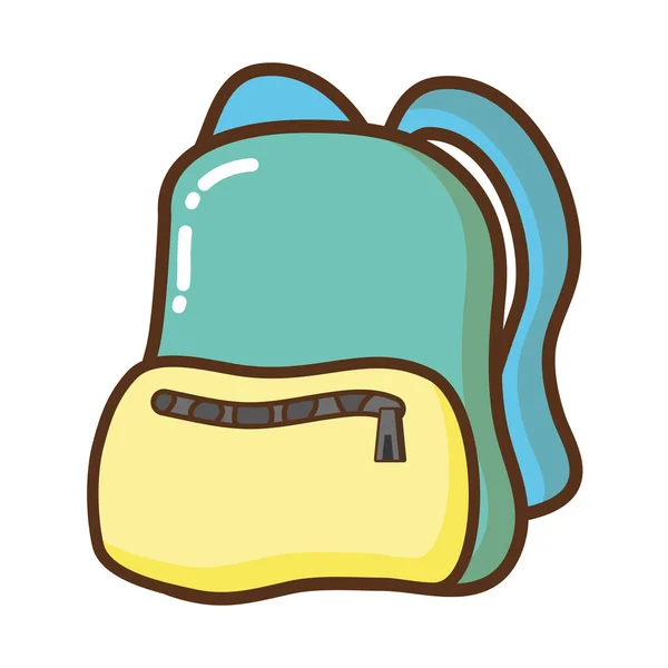 Travel backpack isolated icon — Stock Vector