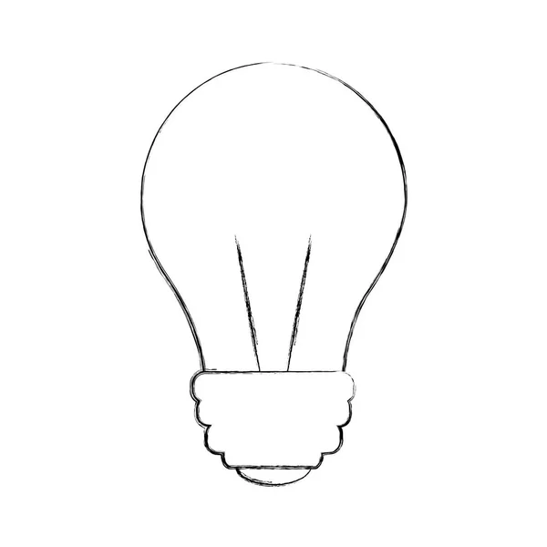 Lamp licht elektriciteit lamp innovatie pictogram handtekening — Stockvector