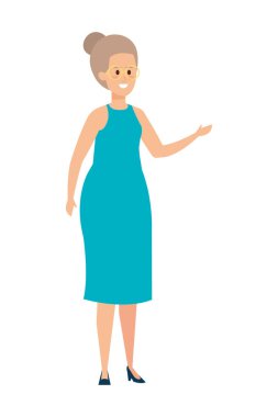 Genç öğretmen kadın karakter.