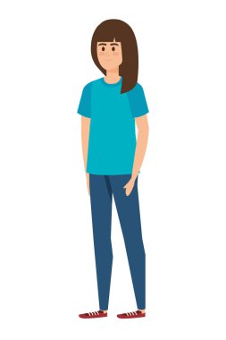 güzel genç kadın karakter