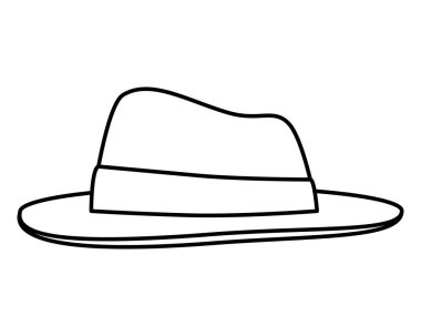 centilmen zarif şapka aksesuarı