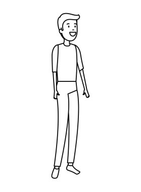 genç adam avatar karakter