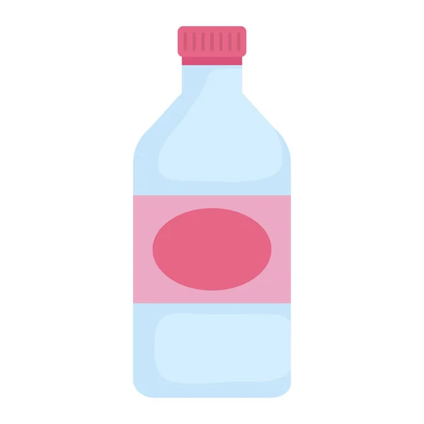 Bottiglia di vetro isolato icona — Vettoriale Stock