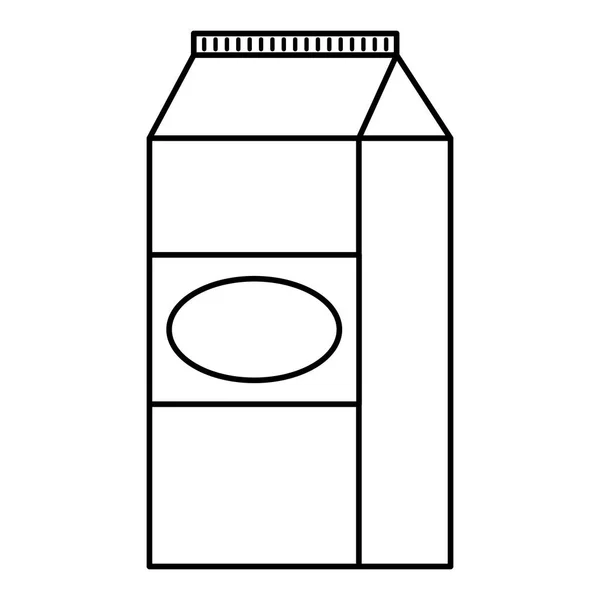 Caja de leche icono de embalaje — Archivo Imágenes Vectoriales