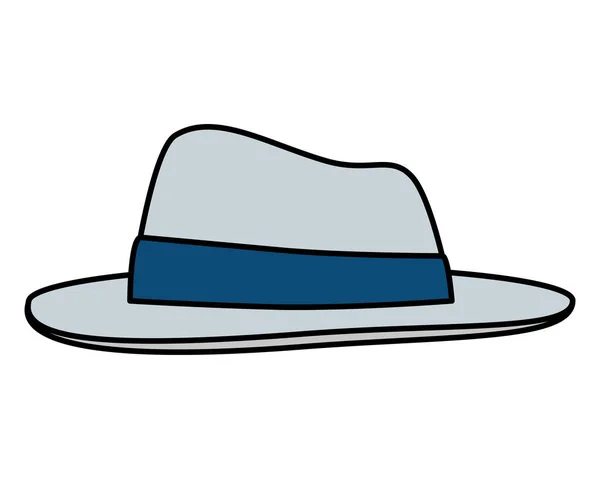 Elegante cappello da gentiluomo accessorio — Vettoriale Stock