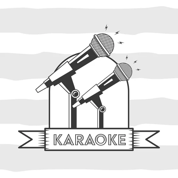 Karaoke w stylu retro — Wektor stockowy