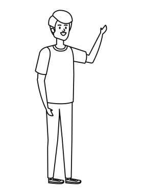 genç adam avatar karakter