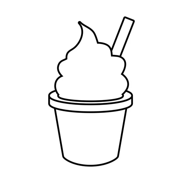 杯子里的冰淇淋 — 图库矢量图片#