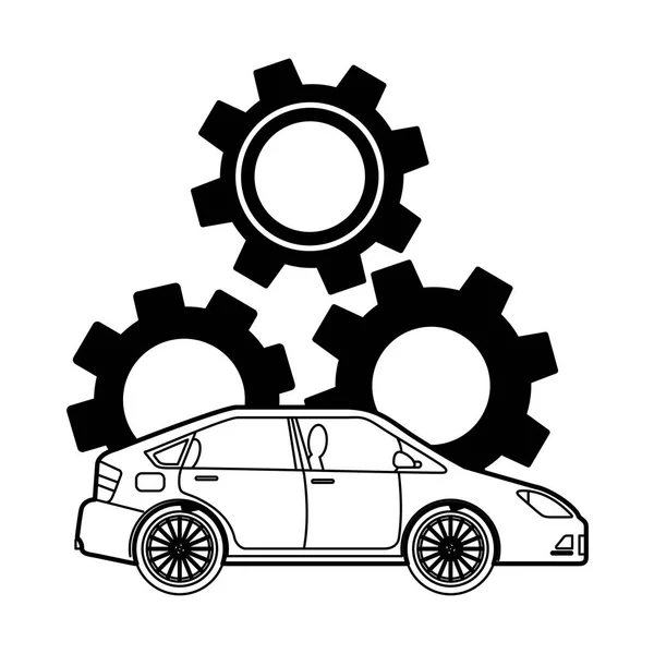 Bil växelmotor industrin Automotive — Stock vektor