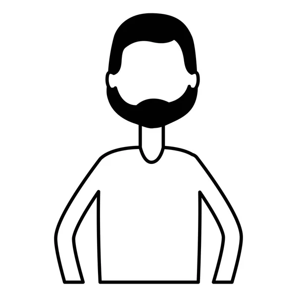 Hombre carácter masculino — Vector de stock