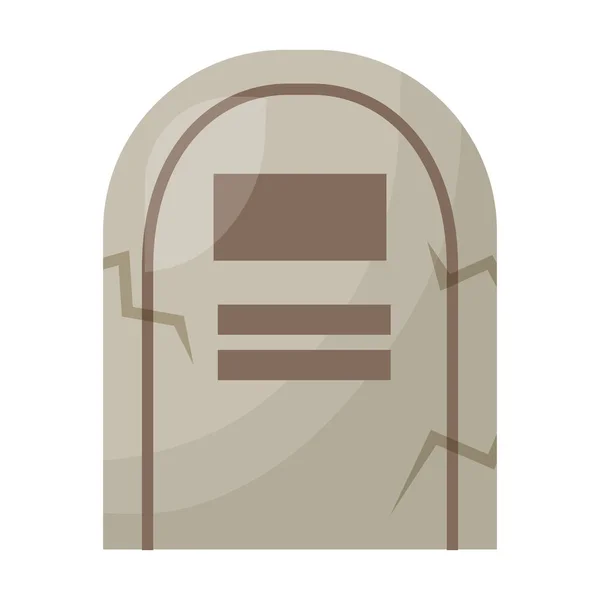 Halloween túmulo isolado ícone —  Vetores de Stock