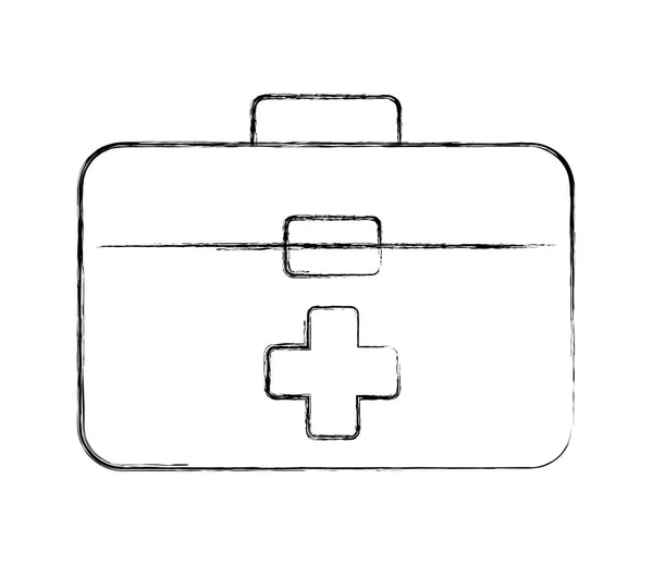 Emergência médica kit de primeiros socorros urgência —  Vetores de Stock