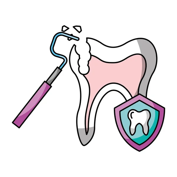 Higiene odontológica — Vetor de Stock
